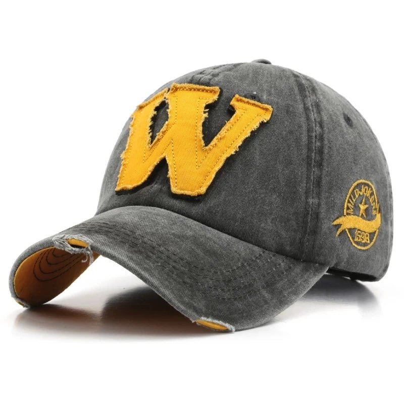 "W" Embroidered Baseball Cap - HAT MARTS