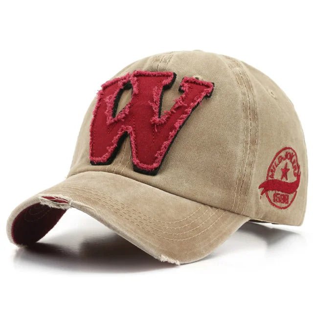 "W" Embroidered Baseball Cap - HAT MARTS