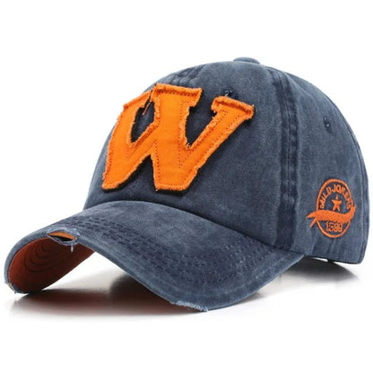 "W" Embroidered Baseball Cap - HAT MARTS