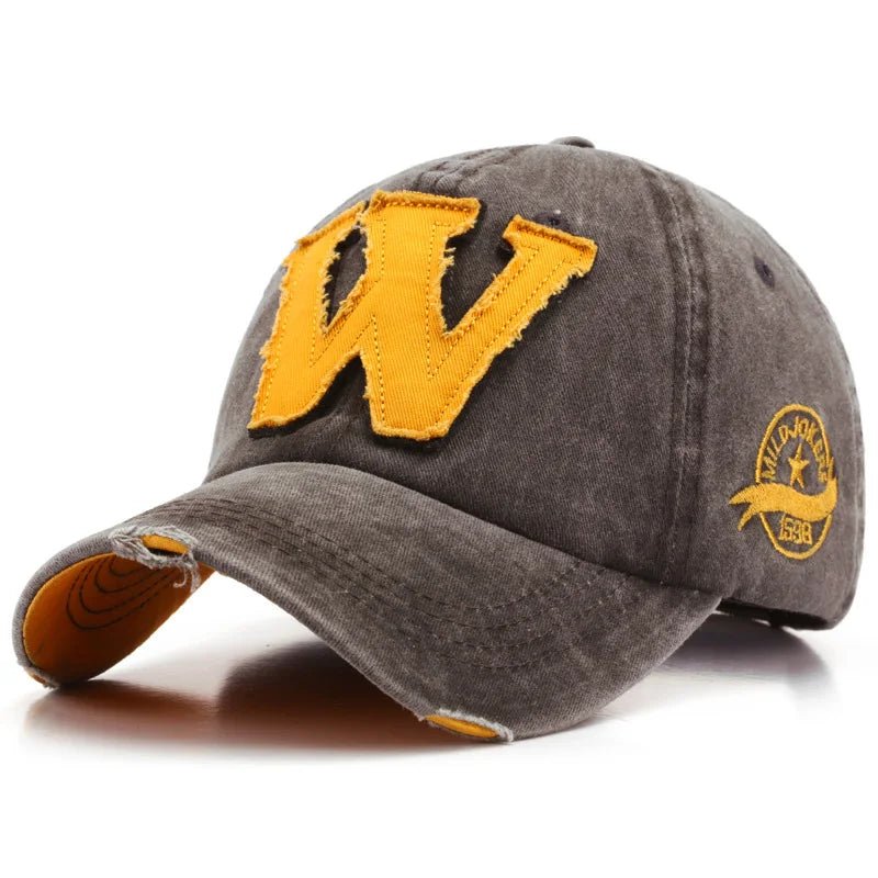 "W" Embroidered Baseball Cap - HAT MARTS