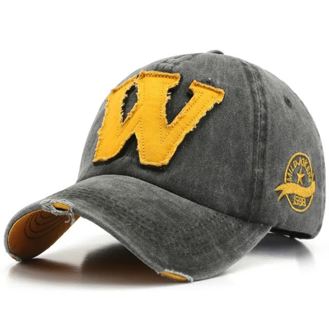 "W" Embroidered Baseball Cap - HAT MARTS