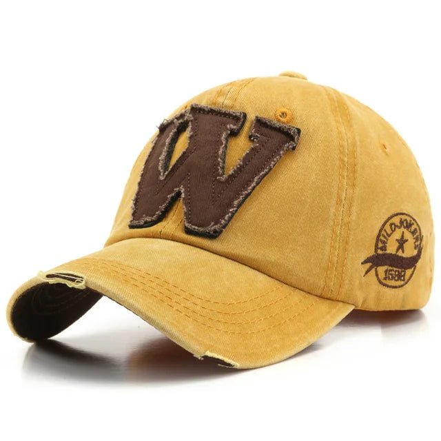 "W" Embroidered Baseball Cap - HAT MARTS