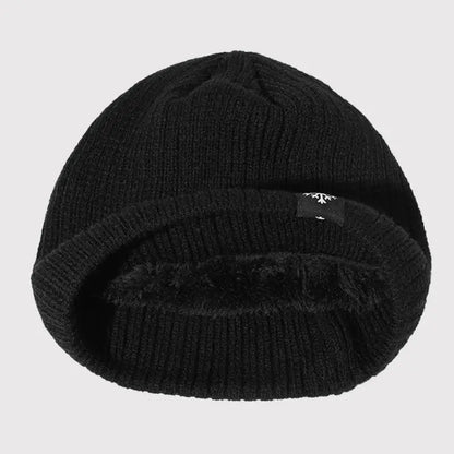 Warm Knitted Winter Hats with Fur Lining - HAT MARTS