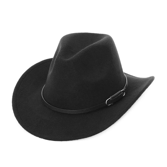 Wide Brim Cowboy Hat - Autumn/Winter Style