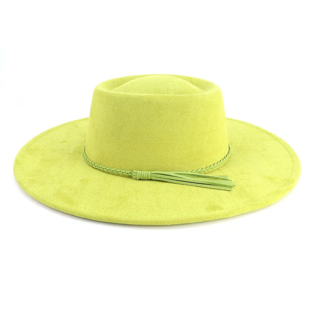 Wide Brim Fedora Hat - HAT MARTS