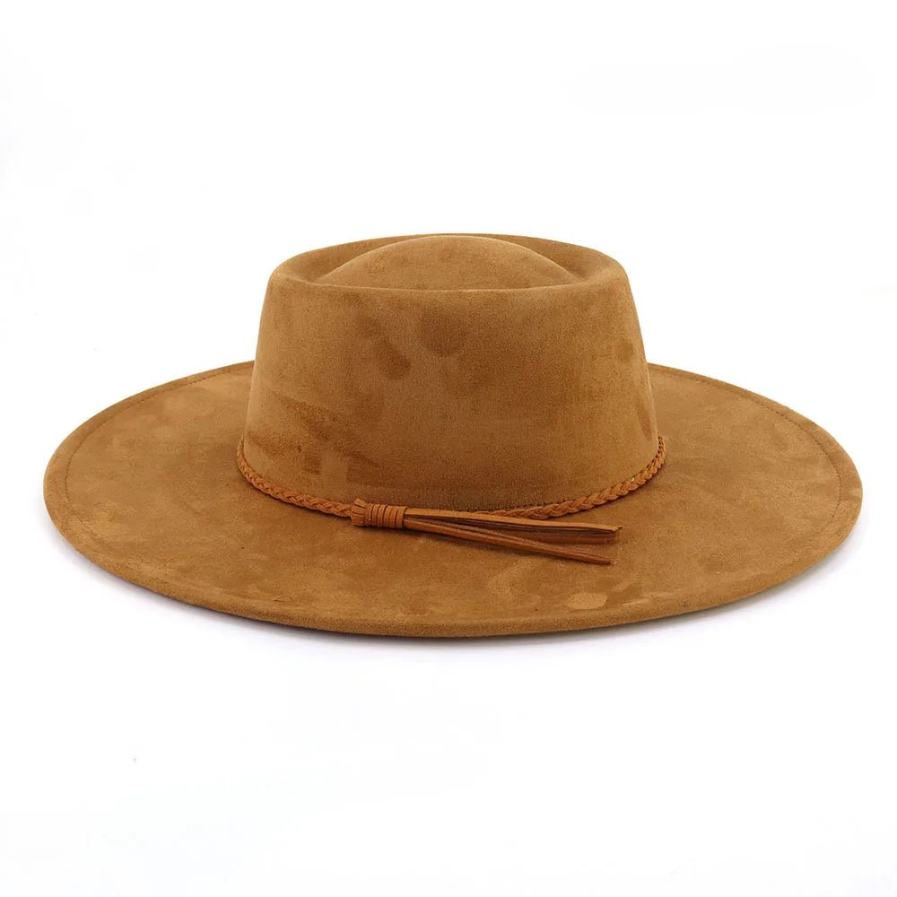 Wide Brim Fedora Hat - HAT MARTS