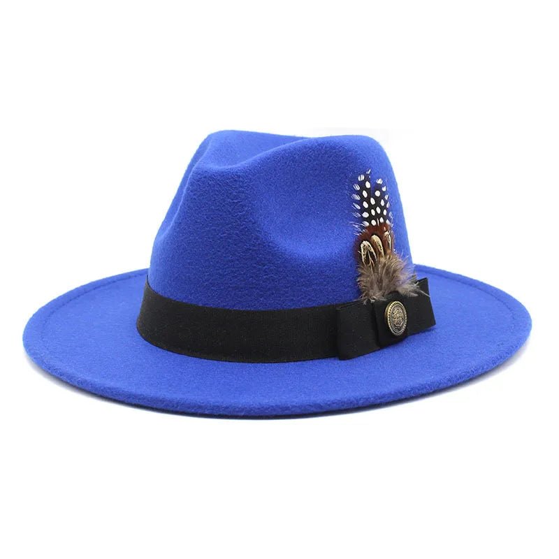 Wide Brim Wool Felt Fedora - HAT MARTS