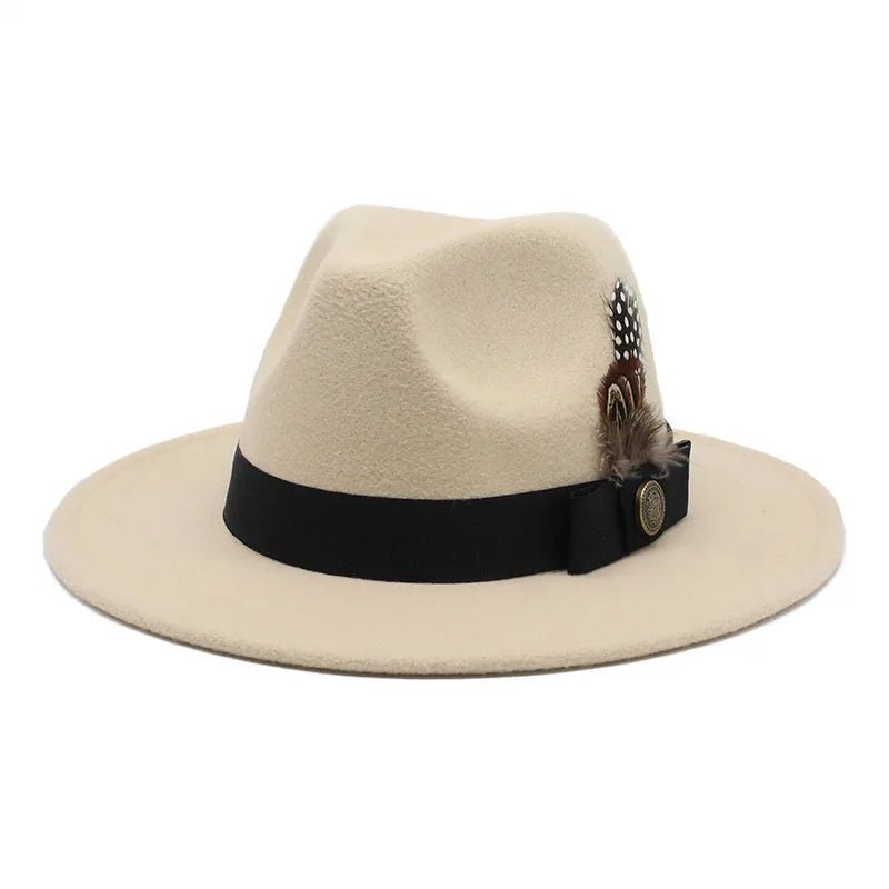 Wide Brim Wool Felt Fedora - HAT MARTS