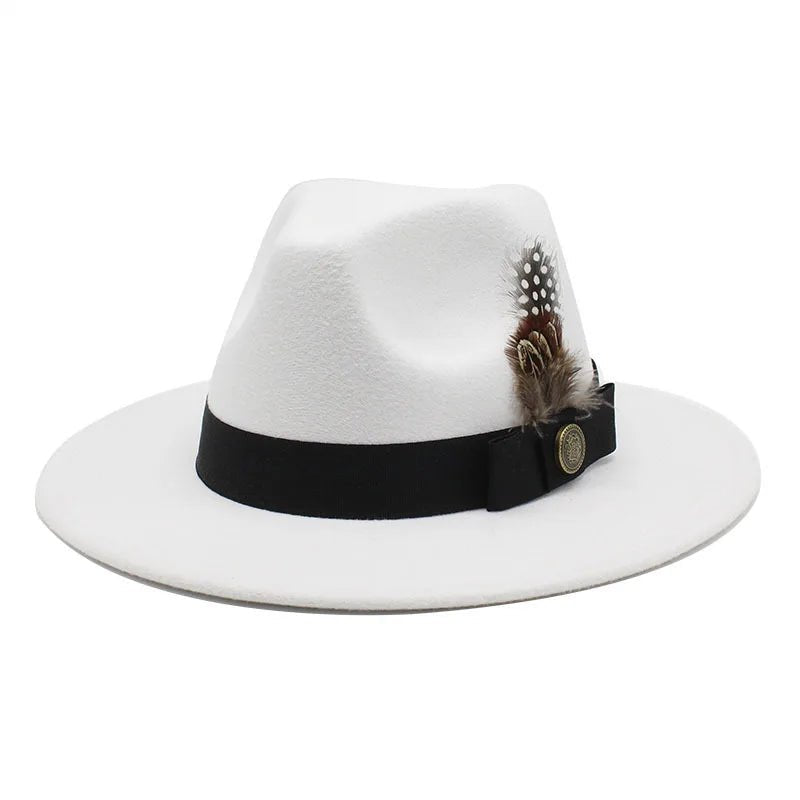 Wide Brim Wool Felt Fedora - HAT MARTS