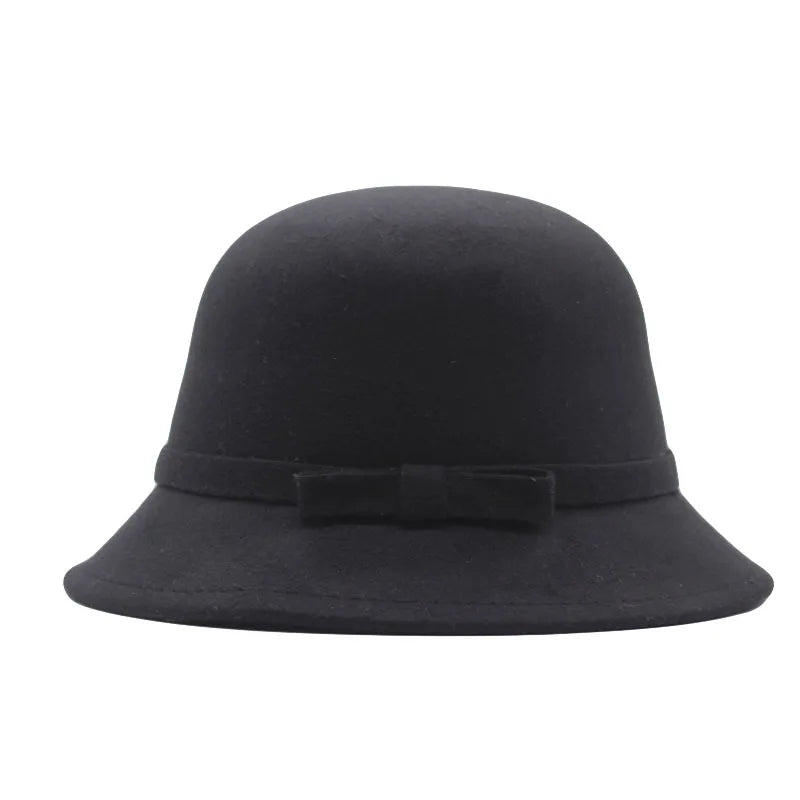 Women's Elegant Fedora with Bow - HAT MARTS