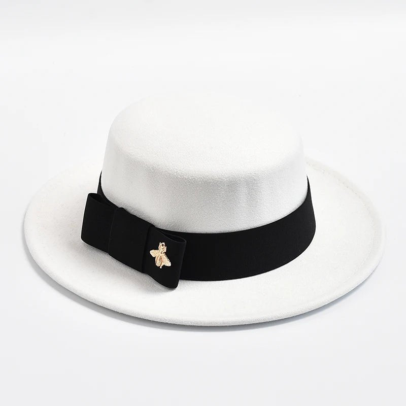 Women's Fedora Hat with Bow - HAT MARTS