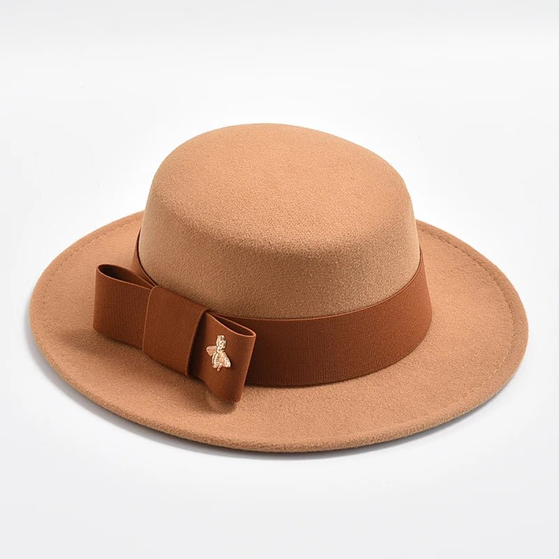 Women's Fedora Hat with Bow - HAT MARTS