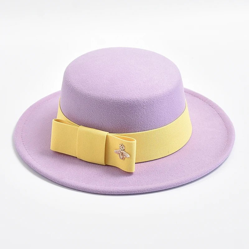 Women's Fedora Hat with Bow - HAT MARTS