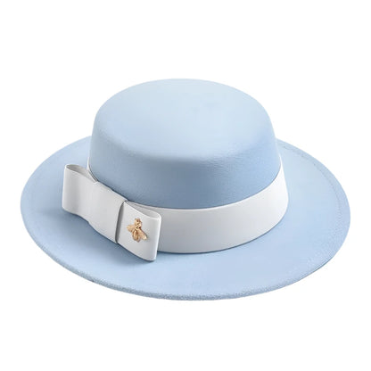 Women's Fedora Hat with Bow - HAT MARTS