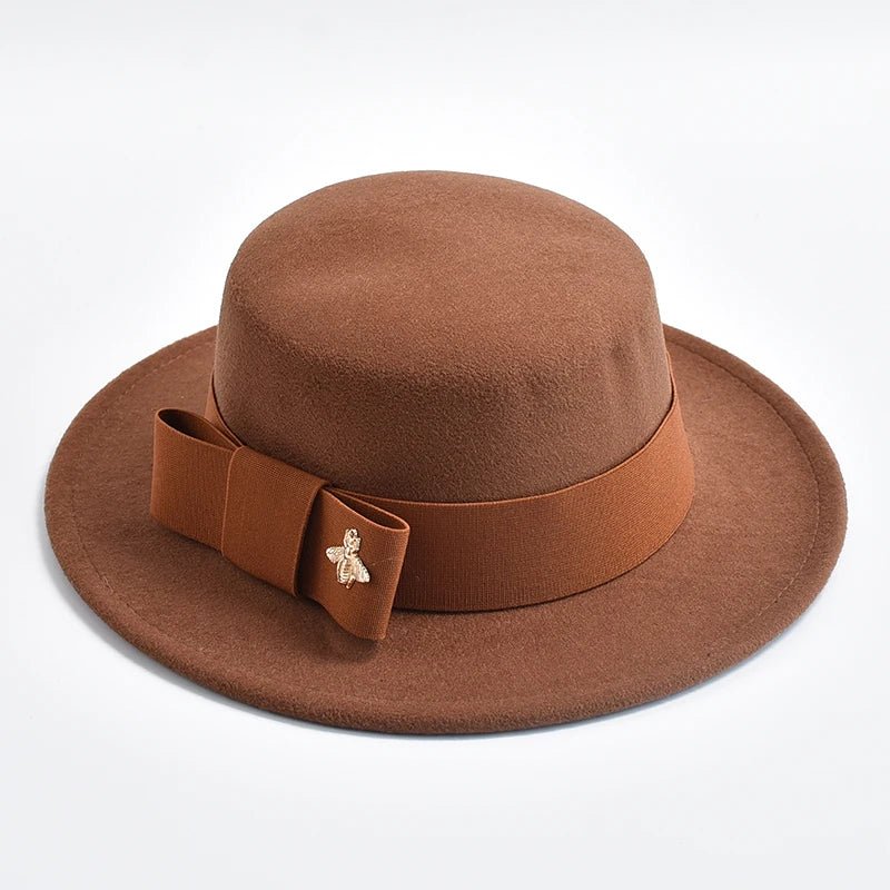 Women's Fedora Hat with Bow - HAT MARTS