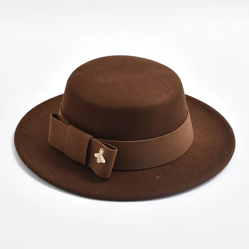 Women's Fedora Hat with Bow - HAT MARTS