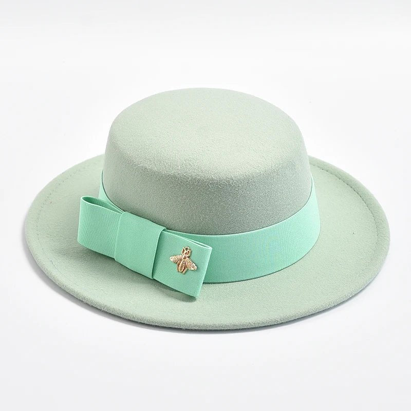 Women's Fedora Hat with Bow - HAT MARTS