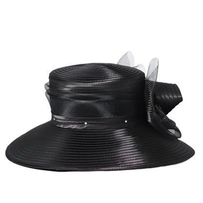 Women's Formal Bowler Hat with Bow