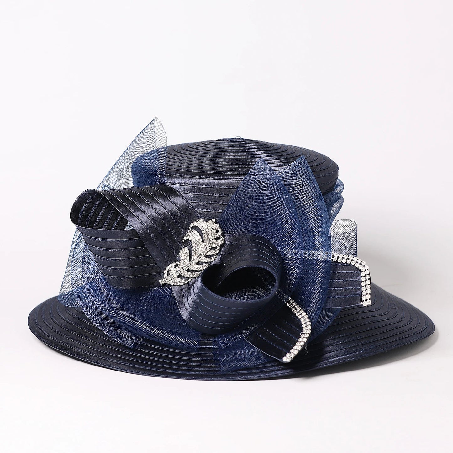 Women's Formal Bowler Hat with Bow